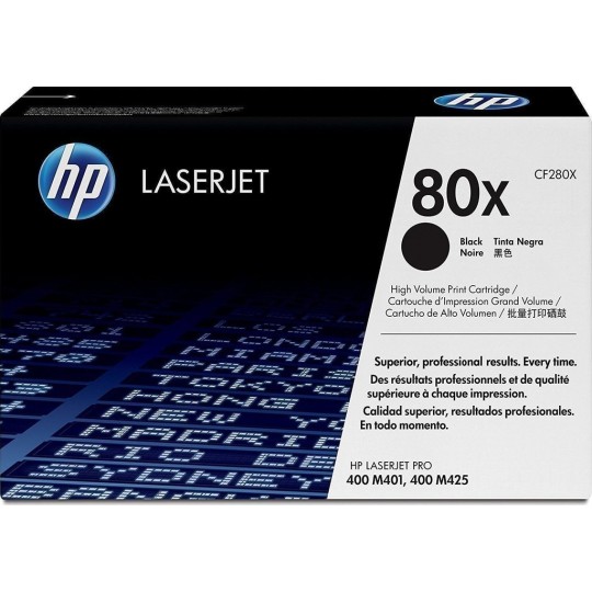 HP 80X Original Toner Laser Printer Black High Yield 6900 Pages (CF280X)