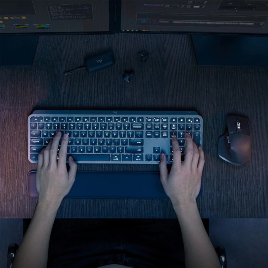 Logitech MX Keys S Combo Ασύρματο Bluetooth Σετ Πληκτρολόγιο & Ποντίκι (920-011614)