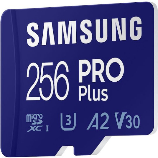 Samsung Pro Plus microSDXC 256GB U3 V30 A2 UHS-I με USB Reader (MB-MD256KB/EU)