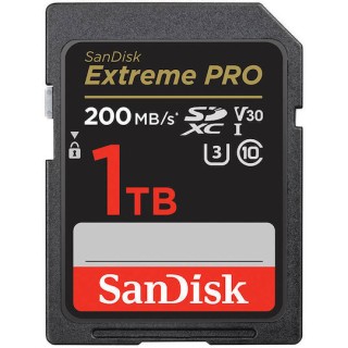 Sandisk Extreme Pro SDXC 1TB Class 10 U3 V30 UHS-I 200MB/s (SDSDXXD-1T00-GN4IN)