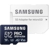 Samsung PRO Ultimate microSDXC 512GB Class 10 U3 V30 A2 UHS-I με αντάπτορα