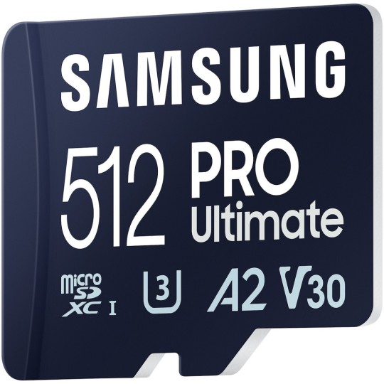 Samsung PRO Ultimate microSDXC 512GB Class 10 U3 V30 A2 UHS-I με αντάπτορα