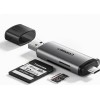 Ugreen Card Reader Type-C για SD/microSD Γκρι 50706