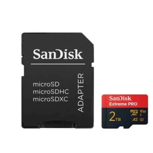 SanDisk microSDXC 2TB Extreme Pro A2 C10 V30 UHS-I U3