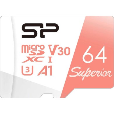 Silicon Power Superior SDXC 64GB Class 10 U3 V30 UHS-I