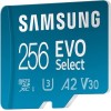 Samsung Evo Select MicroSDXC UHS-I Card Class 10 4K 256GB With SD Adapter (MB-ME256SA/EU)