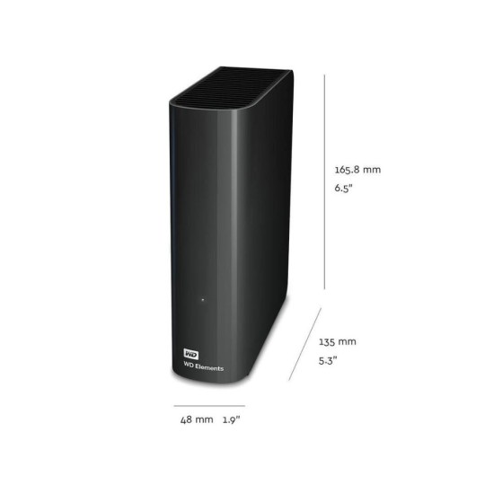 Western Digital Elements Desktop USB 3.0 External 3.5" HDD 10TB Black