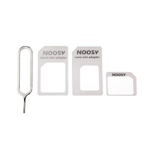 Forever Αντάπτορες Nano SIM 3 σε 1 Λευκό