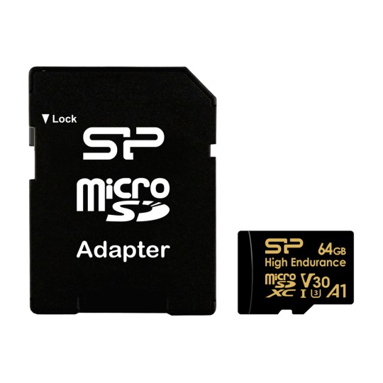 Silicon Power V30 microSDXC 64GB U3 V30 A1 UHS-I 100MB/s With Adapter