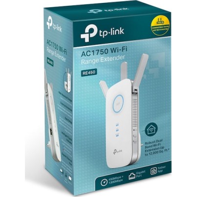 TP-Link RE 450 AC1750 Dual Band Range Extender V3 TP-Link RE 450 AC1750 Dual Band Range Extender V3