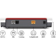 AVM FRITZ!Box 7510 VDSL2 Ασύρματο Modem Router Wi‑Fi 6