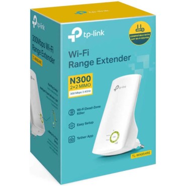 TP-LINK TL-WA854RE v4 WiFi Extender Single Band (2.4GHz) 300Mbps