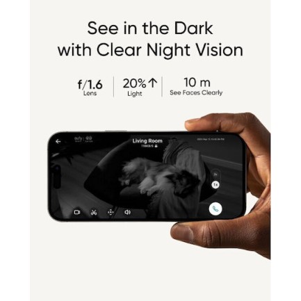 Eufy Eufycam S350 IP Κάμερα Παρακολούθησης 4K (T8416321)