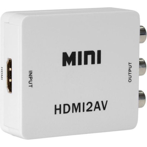 POWERTECH CAB-H082 HD Video Converter HDMI σε 3x RCA, Full HD