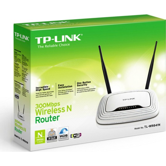 TP-LINK TL-WR841N v14 Wireless Router Wi-Fi 4 with 4 Ports