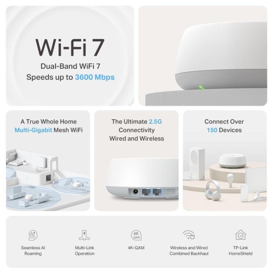 TP Link WiFi 7 Deco BE3600 Mesh WiFi BE3600