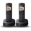 Panasonic KX-TGC312 DUO Ασύρματο Τηλέφωνο Μαύρο