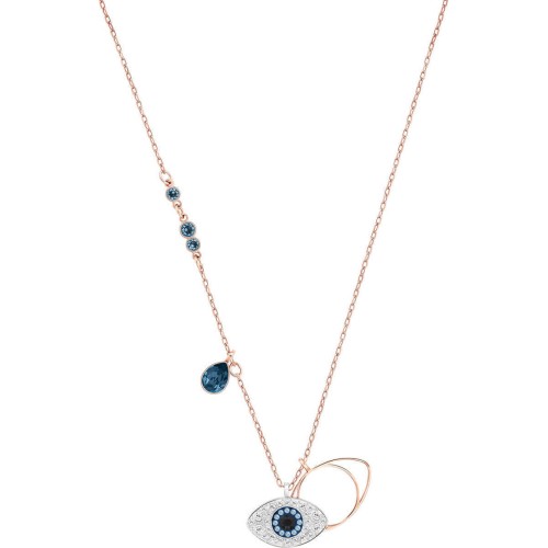 Swarovski Symbolic Evil Eye Pendant, Blue, Mixed metal finish 5172560