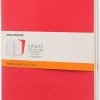 Moleskine Σημειωματάριο Volant Ριγέ L Geranium Red+ Scarlet Red 2τμχ