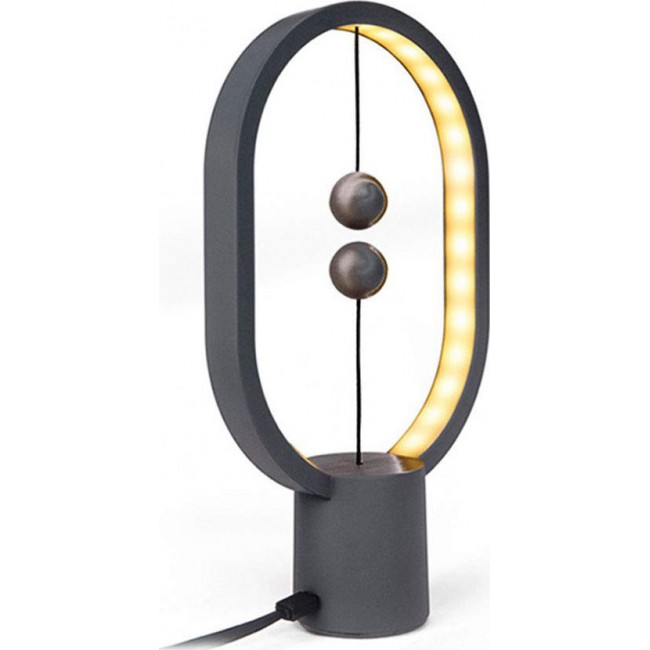 Allocacoc HENG Balance Lamp Ellipse Plastic Mini Dark Grey (DH0098DG/HBLEMN)