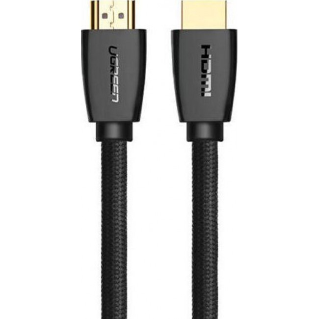 Ugreen HDMI 2.0 Braided Cable HDMI male - HDMI male 1.5m Μαύρο (40409)