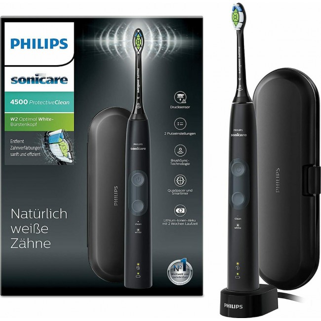  Philips Sonicare ProtectiveClean Toothbrush 4500 HX6830/53 DiamondClean Black