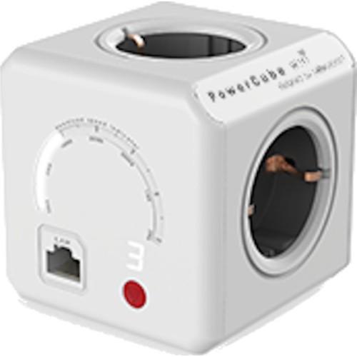 Allocacoc PowerCube Original WiFi Πολύπριζο 4 θέσεων (9610/DEORWF), Γκρι 
