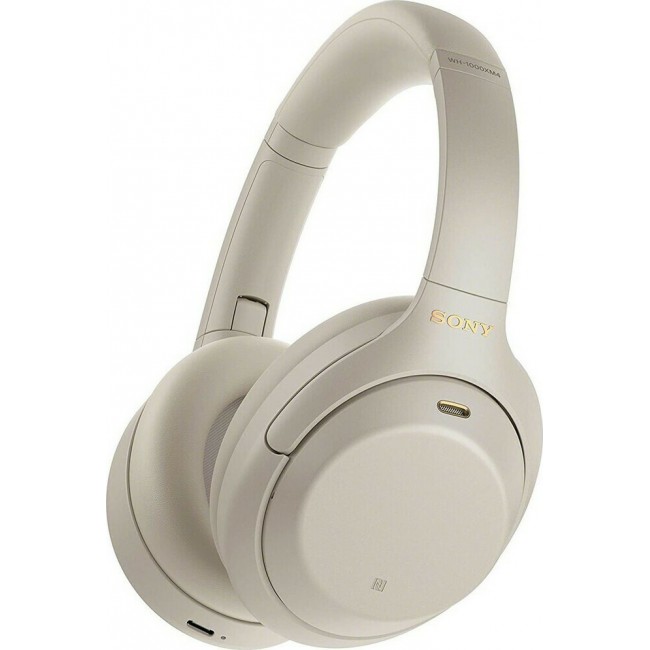 Sony WH-1000XM4 Ασύρματα Over Ear Ακουστικά Ασημί