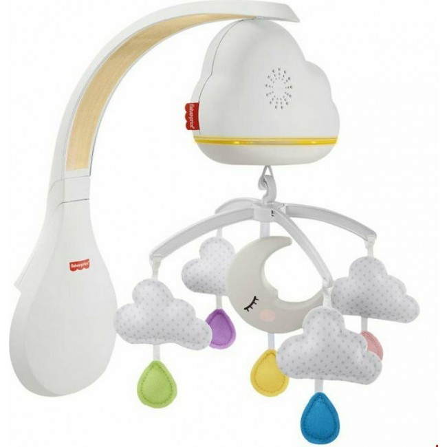 Fisher-Price Calming Clouds Ονειρεμένα Συννεφάκια Περιστρεφόμενο Με Αισθητήρα Ανίχνευσης Κλάματος GRP99