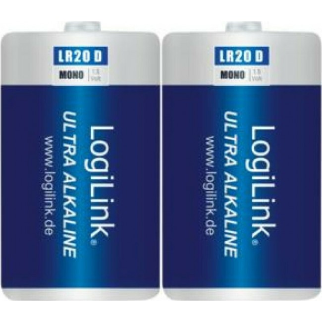 Logilink Battery 1.5V Alkaline LR20B2 2pcs
