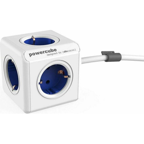 Allocacoc PowerCube 5 Θέσεων με Καλώδιο 1.5m, Μπλέ