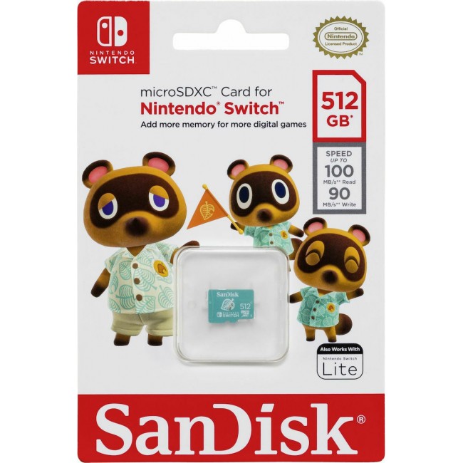 Sandisk Nintendo Switch microSDXC 512GB U1 (SDSQXAO-512G-GNCZNZ)