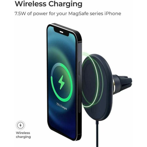 iOttie Βάση Κινητού Αυτοκινήτου Velox MagSafe Magnetic με Μαγνήτη και Ασύρματη Φόρτιση (MGSFIO101)