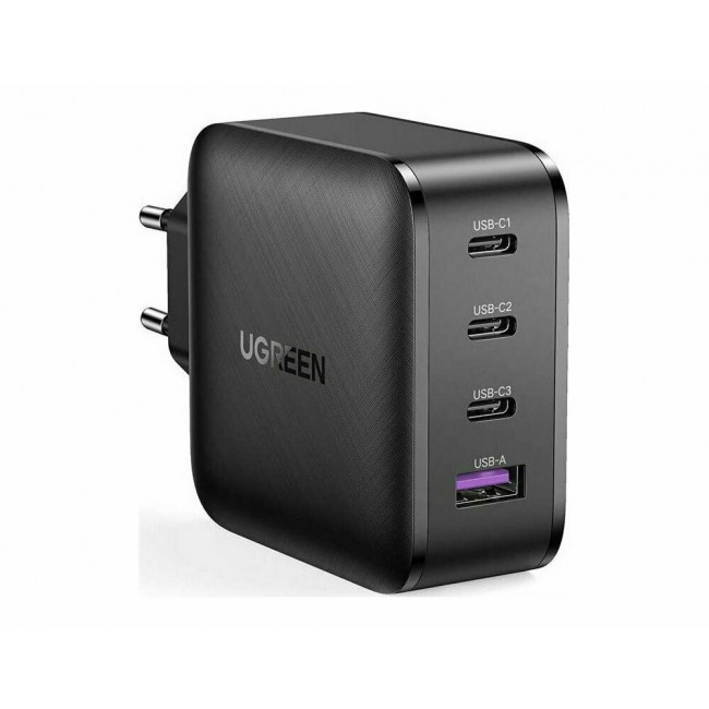 Ugreen Charger 1 x USB-A / 3 x USB-C 65W Power Delivery (CD224 70774) Black