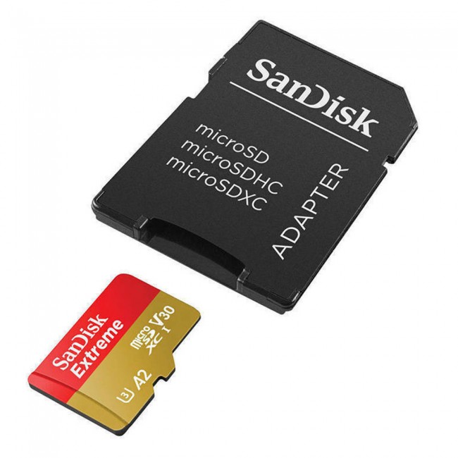 Sandisk Extreme microSDXC 512GB U3 V30 A2 UHS-I με αντάπτορα 190MB/s (SDSQXAV-512G-GN6MA)