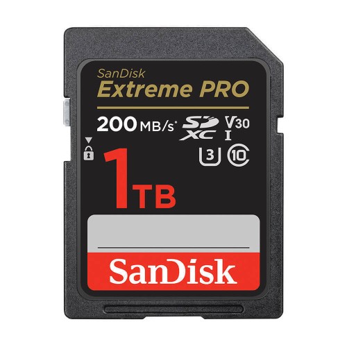 Sandisk Extreme Pro SDXC 1TB Class 10 U3 V30 UHS-I 200MB/s (SDSDXXD-1T00-GN4IN)