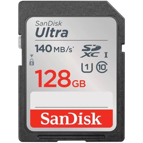 Sandisk Ultra SDXC 128GB Class 10 U1 UHS-I 140MB/s (SDSDUNB-128G-GN6IN)