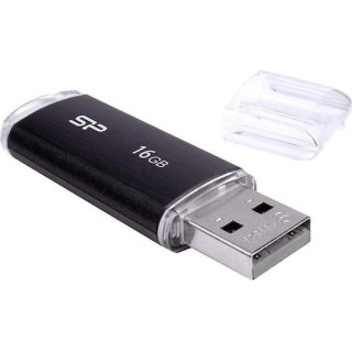 Silicon Power Ultima U02 16GB USB 2.0 Stick  Μαύρο