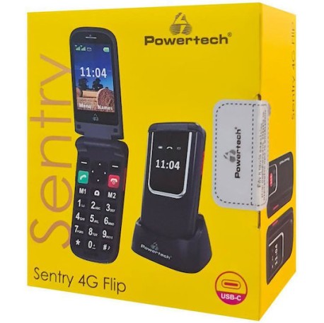 Powertech Sentry PTM-34 Dual SIM Κινητό Μαύρο