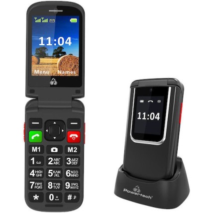 Powertech Sentry PTM-34 Dual SIM Κινητό Μαύρο