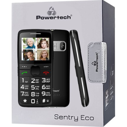 Powertech Sentry Eco PTM-18 Dual SIM Μαύρο