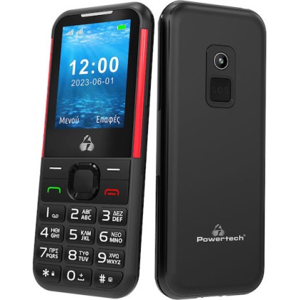 Powertech Sentry PTM-33 Dual SIM Κινητό Μαύρο