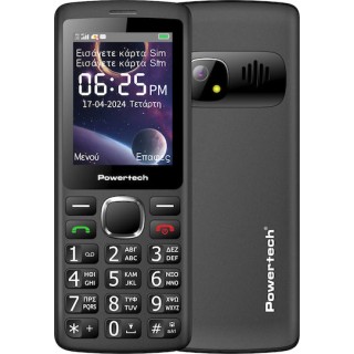 Powertech Sentry PTM-36 4G Bar Dual SIM Κινητό Μαύρο