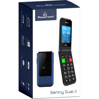 Powertech PTM-26 Sentry Dual II Single SIM Κινητό Μπλε