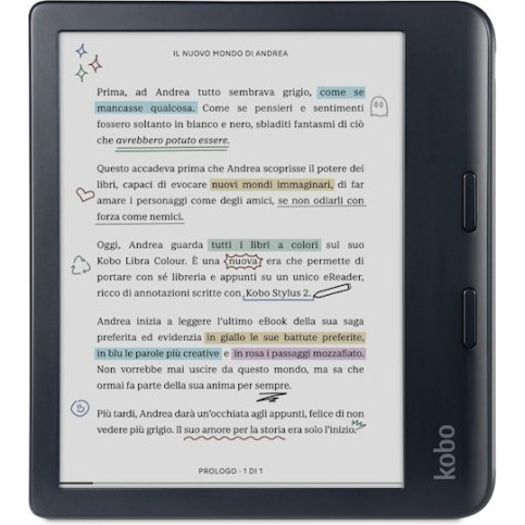 Kobo Libra Colour με Οθόνη Αφής 7" (32GB) Μαύρο