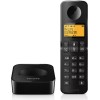 PHILIPS D2601B-34 Ασύρματο Τηλέφωνο με Ελληνικό Μενού Μαύρο