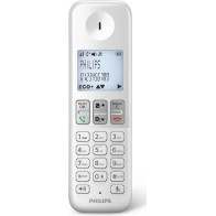 PHILIPS D2501S-34 Ασύρματο Τηλέφωνο με Ελληνικό Μενού Λευκό-Μπλε