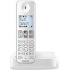 PHILIPS D2501W-34 Ασύρματο Τηλέφωνο με Ελληνικό Μενού Λευκό