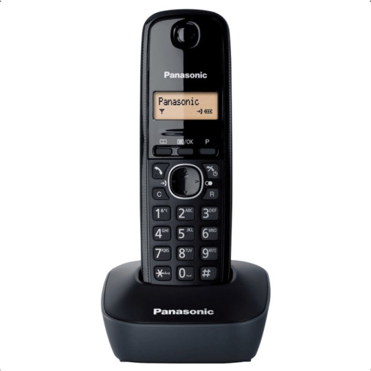 Panasonic KX-TG1611 Cordless Phone Black