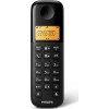 PHILIPS D1601B-34 Ασύρματο Τηλέφωνο με Ελληνικό Μενού Μαύρο